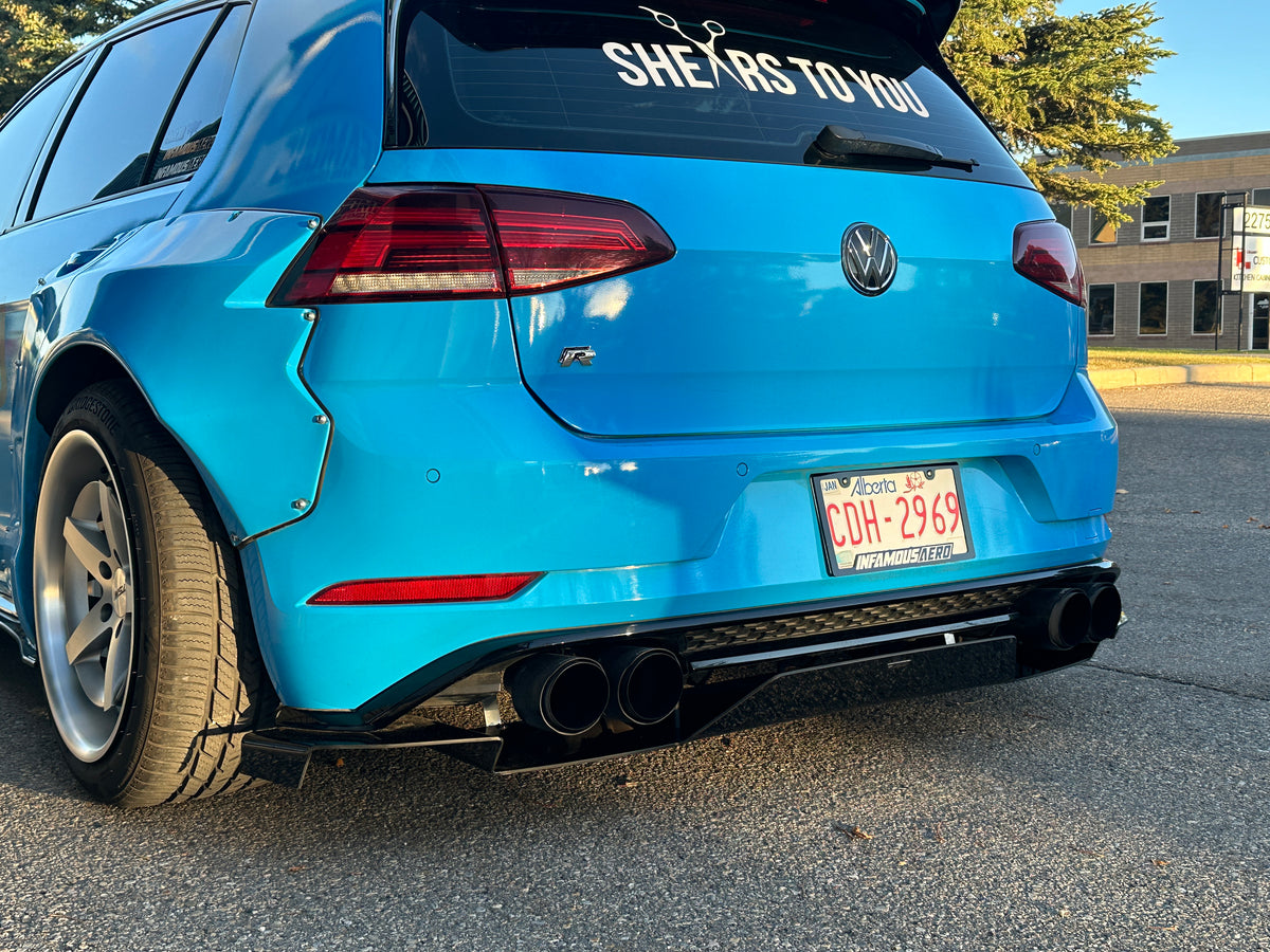 Volkswagen Golf R Rear Diffuser ONE PIECE [MK7.5R] (2018-2020 ...