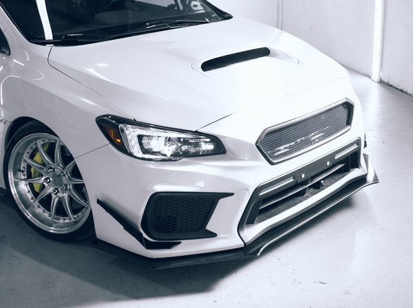 Subaru WRX フロントバンパー ホワイト Subaru WRX/STI Canards [VA] (2018-2021)– Infamous Aero